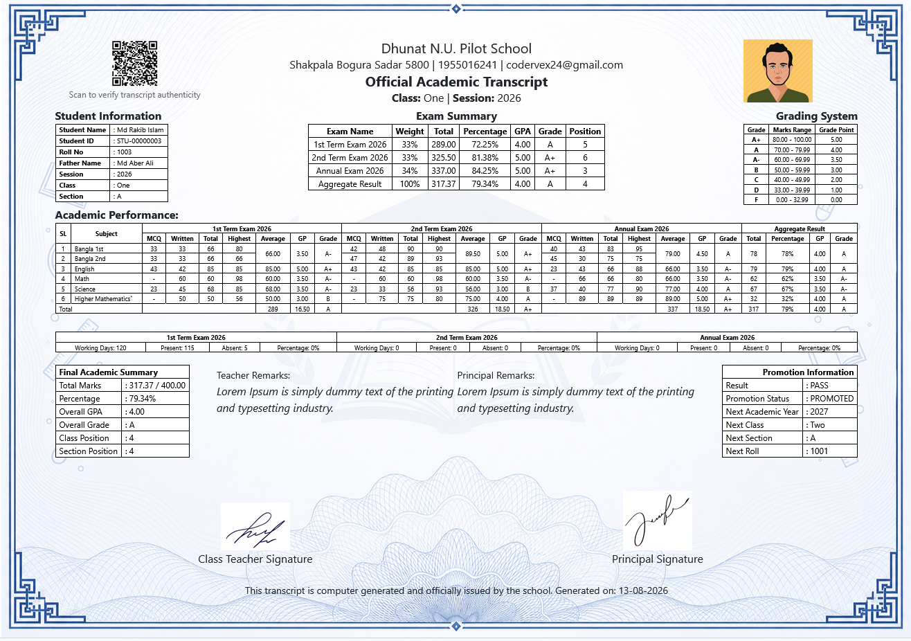 Edum Result Management Dashboard