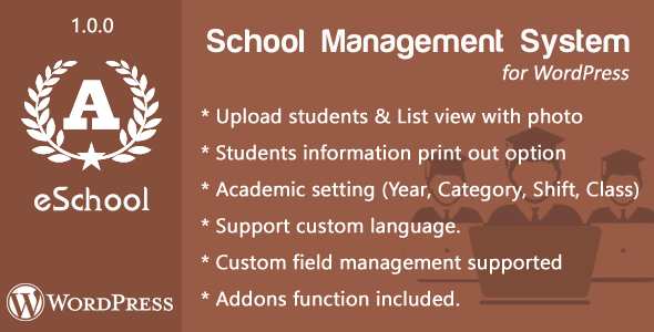 eSchool WP - School Management System for WordPress